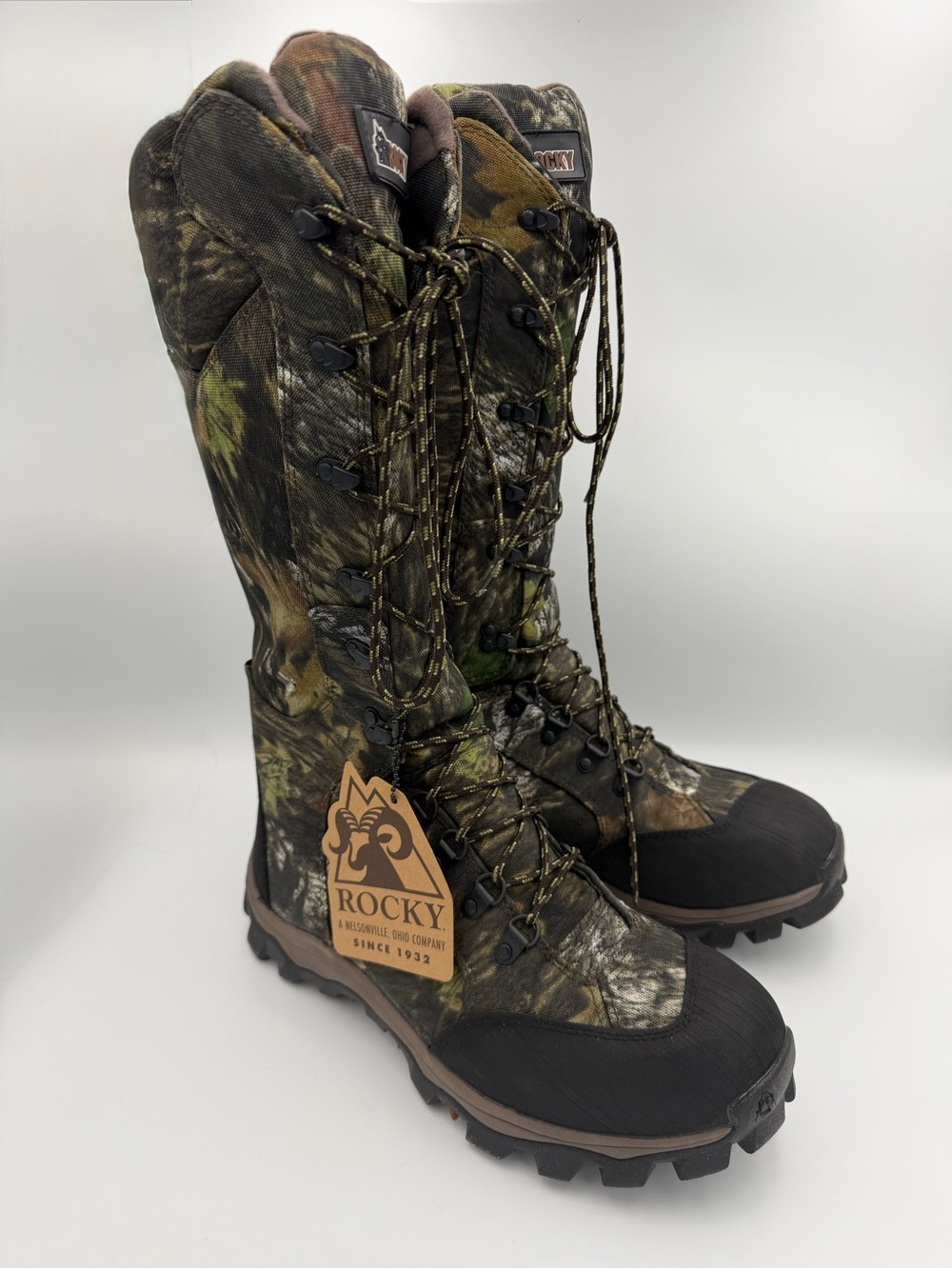 NEW Rocky Lynx 16" Waterproof Snake Boots Men's Size 9.5 M